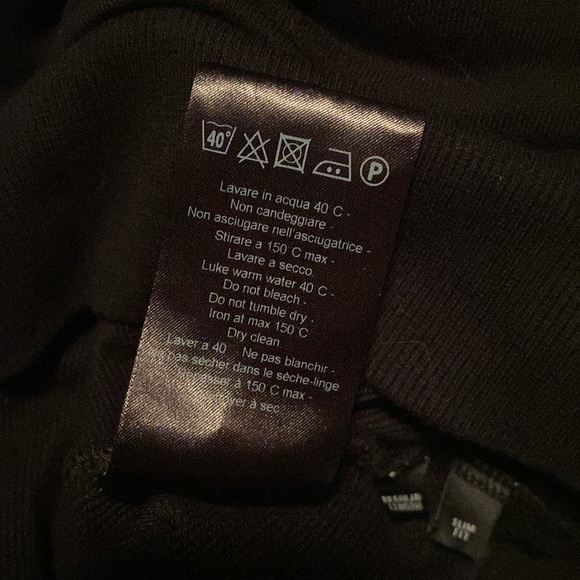 Neil Barrett Thunderbolt Fair Isle pullover hoodie sweatshirt drawstring black - Picture 9 of 12